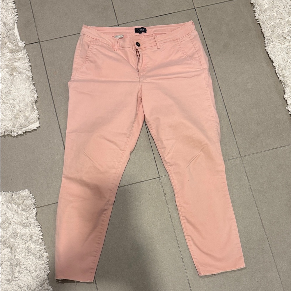 NYDJ Blush Pink Slim Crop Pants